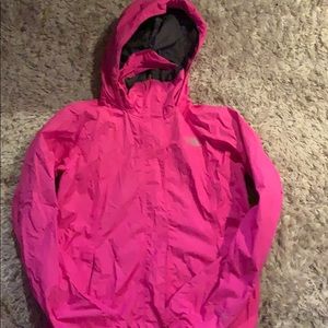HOT PINK north face windbreaker